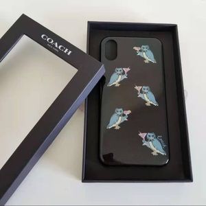 Coach Iphone X/Xs case party OWL print
